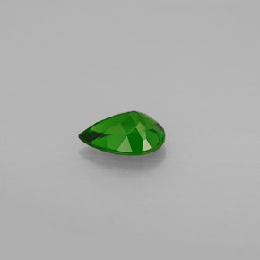 Diopside di cromo Verde naturale da 0.74 ct, Forma a pera, VS