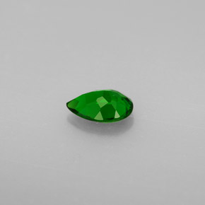 Diopside cromifero naturale verde da 0,73 ct, taglio a pera, VS