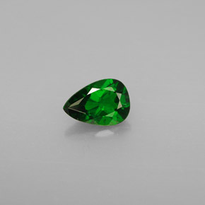 Diopside cromifero naturale verde da 0,74 ct, taglio a pera, VS