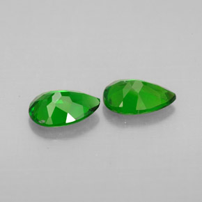 Gemme di Diopside di cromo Verde naturale da  ct, Forma a pera, VVS-VS