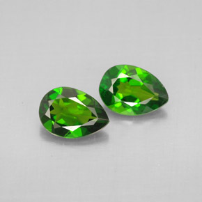 Gemme di Diopside di cromo Verde naturale da  ct, Forma a pera, VVS-VS