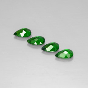 Gemme di Diopside di cromo Verde naturale da  ct, Forma a pera, VVS-VS