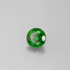 Diopside cromifero naturale verde da 0,56 ct, taglio rotondo, VS