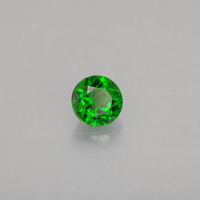 Diopside cromifero naturale verde da 0,49 ct, taglio rotondo, VS