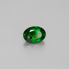 Diopside di cromo Verde naturale da 0.87 ct, Taglio ovale, SI