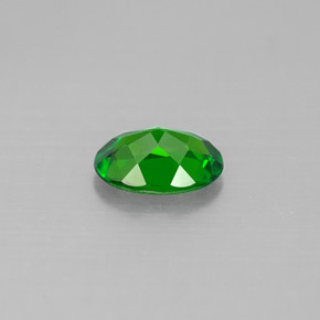 Diopside di cromo Verde naturale da 0.75 ct, Taglio ovale, VS-SI