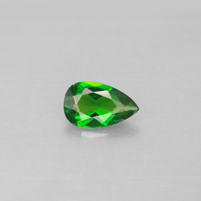 Diopside di cromo Verde naturale da 0.74 ct, Forma a pera, VS