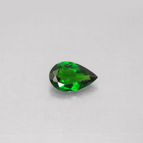 Diopside di cromo Verde naturale da 0.68 ct, Forma a pera, VS