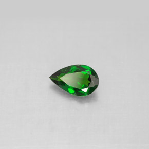 Diopside di cromo Verde naturale da 0.68 ct, Forma a pera, VS