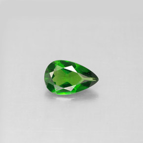 Diopside di cromo Verde naturale da 0.81 ct, Forma a pera, VS