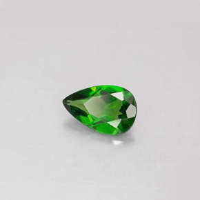 Diopside di cromo Verde naturale da 0.81 ct, Forma a pera, VS
