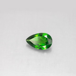 Diopside cromifero naturale verde da 0,79 ct, taglio a pera, VS