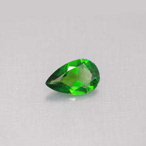 Diopside cromifero naturale verde da 0,71 ct, taglio a pera, VS