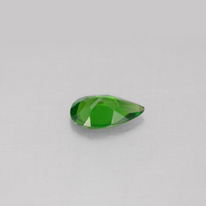 Diopside cromifero naturale verde da 0,71 ct, taglio a pera, VS