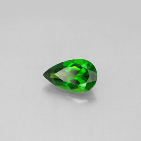 Diopside di cromo Verde naturale da 0.83 ct, Forma a pera, VS