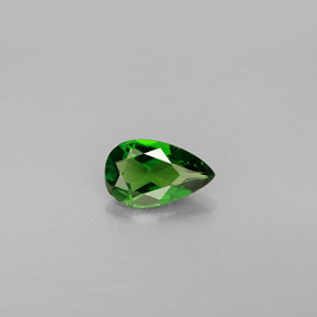 Diopside di cromo Verde naturale da 0.72 ct, Forma a pera, VS