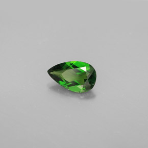 Diopside di cromo Verde naturale da 0.72 ct, Forma a pera, VS