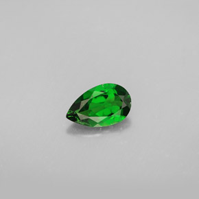 Diopside cromifero naturale verde da 0,83 ct, taglio a pera, VS