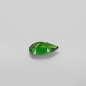 Diopside cromifero naturale verde da 0,77 ct, taglio a pera, VS
