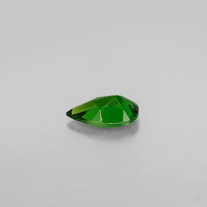 Diopside cromifero naturale verde da 0,77 ct, taglio a pera, VS