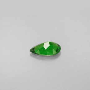 Diopside cromifero naturale verde da 0,77 ct, taglio a pera, VS