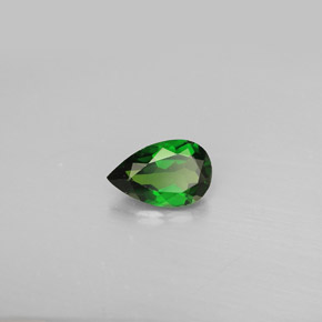 Diopside cromifero naturale verde da 0,76 ct, taglio a pera, VS