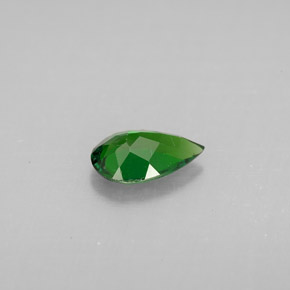 Diopside cromifero naturale verde da 0,63 ct, taglio a pera, VS