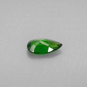 Diopside cromifero naturale verde da 0,74 ct, taglio a pera, VS