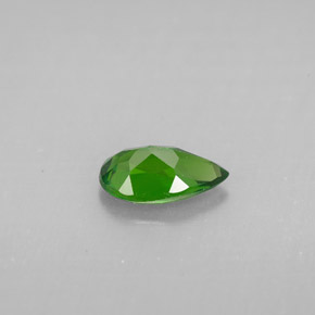 Diopside cromifero naturale verde da 0,73 ct, taglio a pera, VS