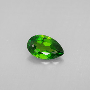 Diopside di cromo Verde naturale da 0.82 ct, Forma a pera, VS