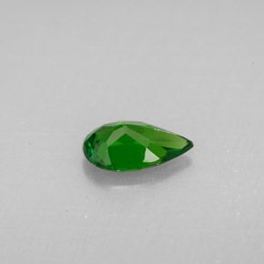 Diopside cromifero naturale verde da 0,74 ct, taglio a pera, VS