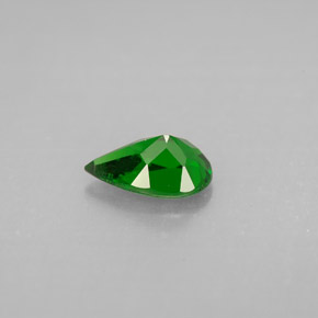 Diopside cromifero naturale verde da 0,79 ct, taglio a pera, VS