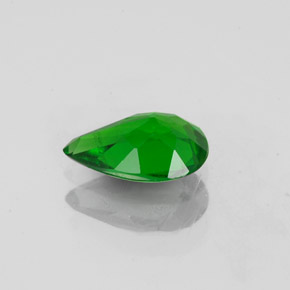 Diopside cromifero naturale verde da 0,74 ct, taglio a pera, VS-SI
