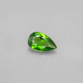 Diopside di cromo Verde naturale da 0.75 ct, Forma a pera, VS