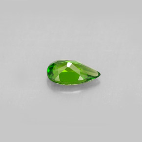 Diopside di cromo Verde naturale da 0.75 ct, Forma a pera, VS