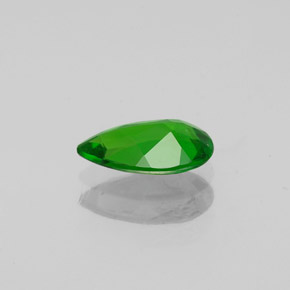 Diopside cromifero naturale verde da 0,74 ct, taglio a pera, VS