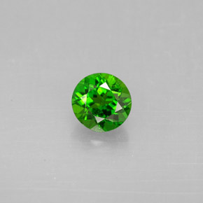 Diopside di cromo Verde naturale da 0.56 ct, Taglio rotondo, VS