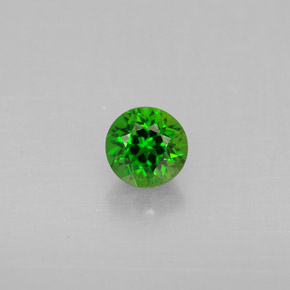 Diopside cromifero naturale verde da 0,54 ct, taglio rotondo, VS
