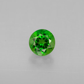 Diopside di cromo Verde naturale da 0.55 ct, Taglio rotondo, VS