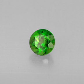 Diopside di cromo Verde naturale da 0.55 ct, Taglio rotondo, VS