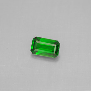 Diopside di cromo Verde naturale da 0.45 ct, Taglio smeraldo, VS