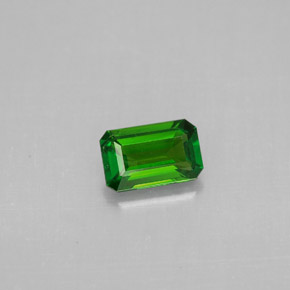 Diopside di cromo Verde naturale da 0.49 ct, Taglio smeraldo, VS