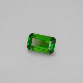 Diopside di cromo Verde naturale da 0.49 ct, Taglio smeraldo, VS