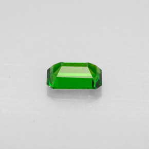 Diopside cromifero naturale verde da 0,54 ct, taglio smeraldo, VS