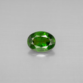 Diopside di cromo Verde naturale da 0.83 ct, Taglio ovale, VS-SI