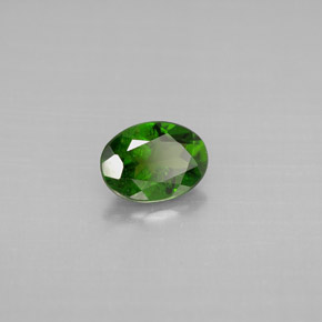 Diopside di cromo Verde naturale da 0.83 ct, Taglio ovale, VS-SI
