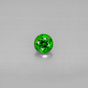 Diopside di cromo Verde naturale da 0.33 ct, Taglio rotondo, VS