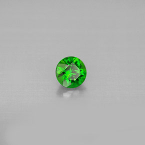 Diopside di cromo Verde naturale da 0.33 ct, Taglio rotondo, VS