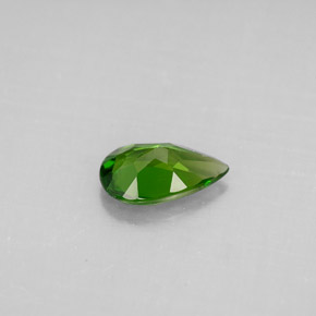 Diopside cromifero naturale verde da 0,73 ct, taglio a pera, VS