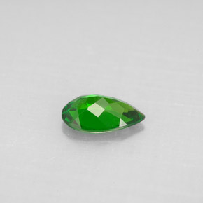 Diopside cromifero naturale verde da 0,64 ct, taglio a pera, VS
